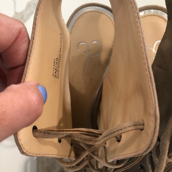 Jessica Simpson lace up heels - Picture 9 of 11